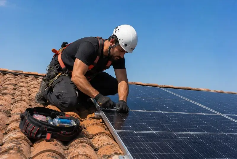 Maintenance et monitoring de panneaux solaires à Saint-Martin-de-Sanzay